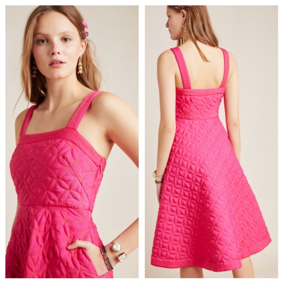 ❌SOLD❌ Anthropologie Tomasa Quilted Mini Dress - Picture 2 of 14